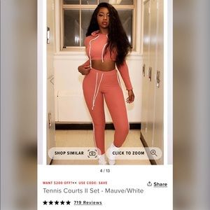 Fashion Nova Tennis court set